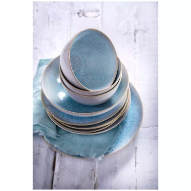 Palmer Serviesset Light Blue Sea Stoneware 6-persoons 24-delig Blauw