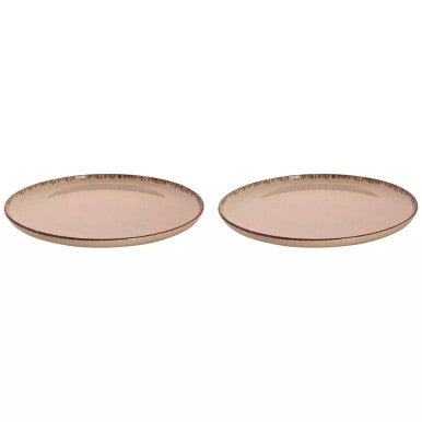 Palmer Bord Antigo 28 cm Porselein Crème 2 stuks