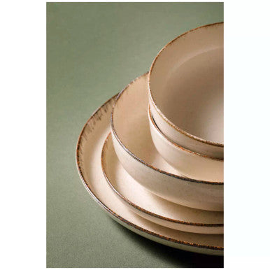 Palmer Bord Antigo 28 cm Porselein Crème 2 stuks