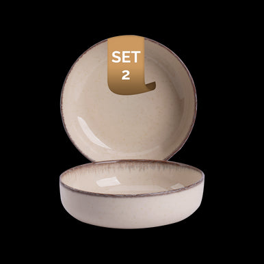 Palmer Schaal Antigo 15 cm 47 cl Porselein Crème 2 stuks