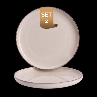 Palmer Bord Antigo 19 cm Porselein Crème 2 stuks