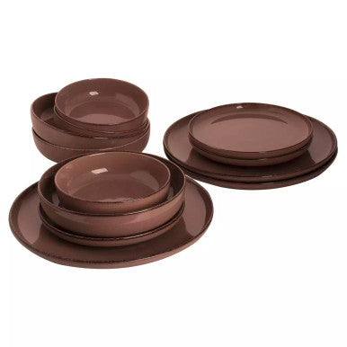 Palmer Serviesset Antigo Porselein 6-persoons 24-delig Bruin