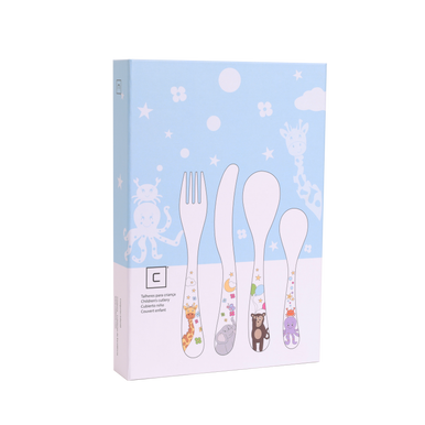 Besteksets Kids Printed 1 persoons, 4-delig 1-persoons