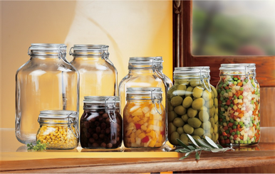 Rocco Bormioli Weckpotset Fido 1L+2L+3L 3-dlg