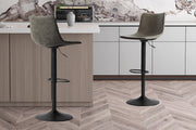 Bar stool 'Trevi' PU Gray
