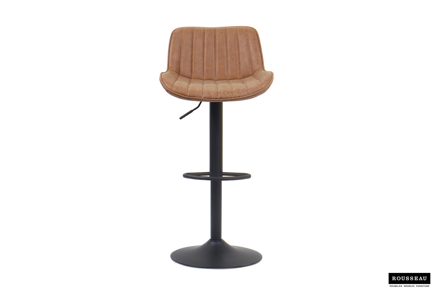 Bar stool 'Fenna' PU Cognac
