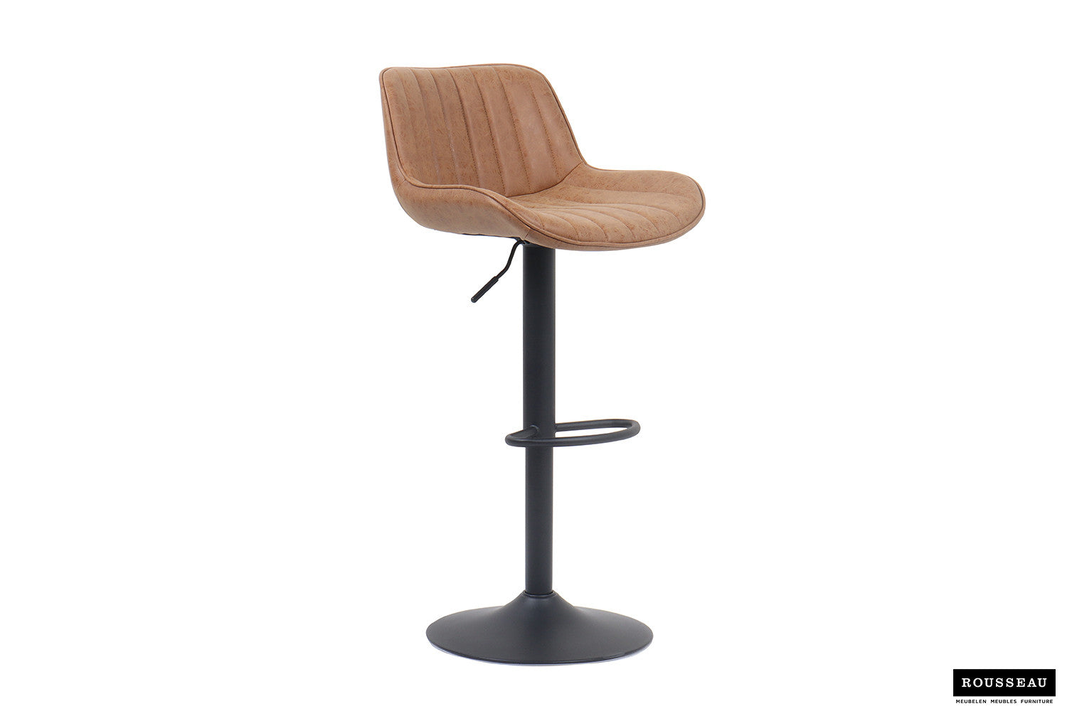 Bar stool 'Fenna' PU Cognac