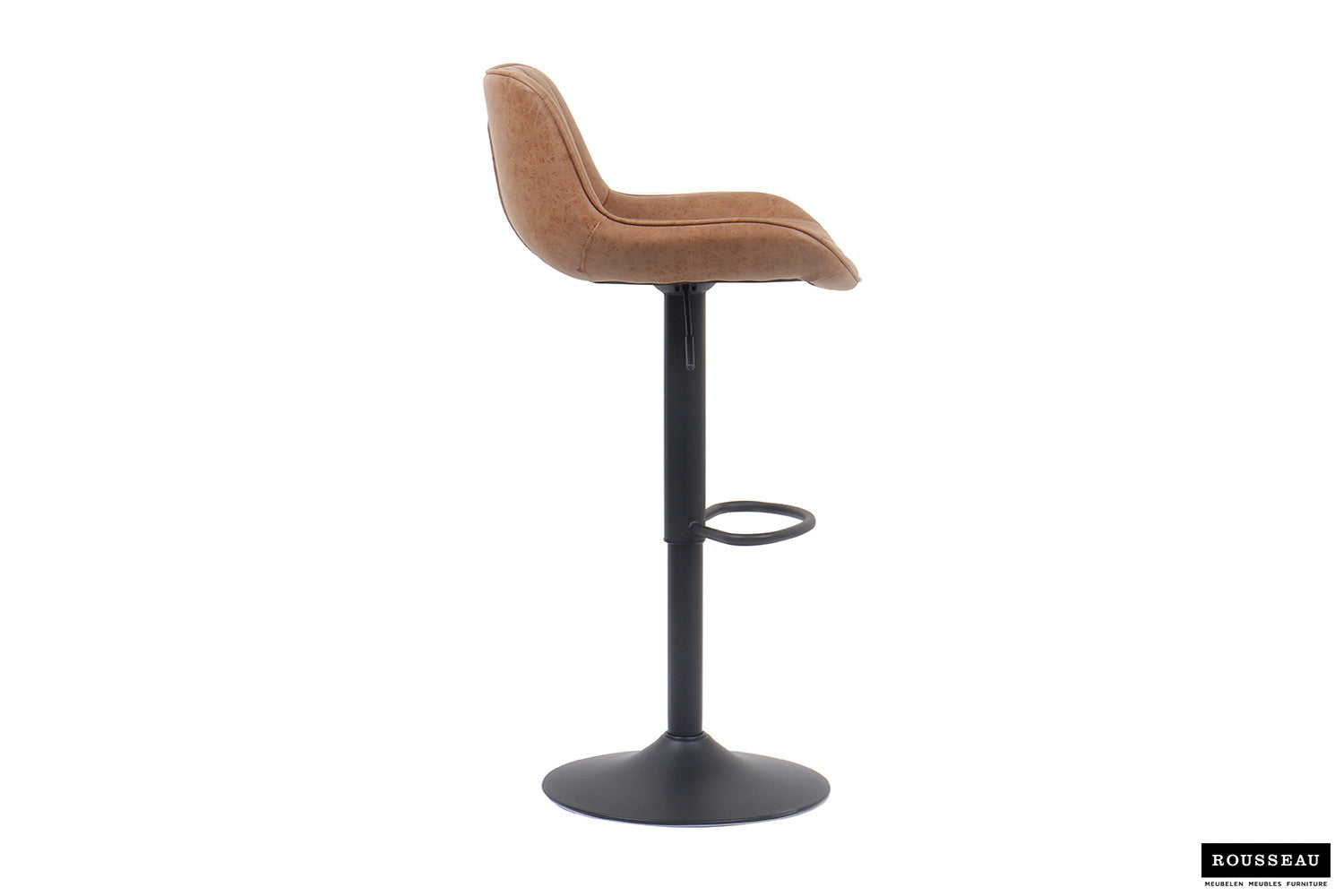 Bar stool 'Fenna' PU Cognac