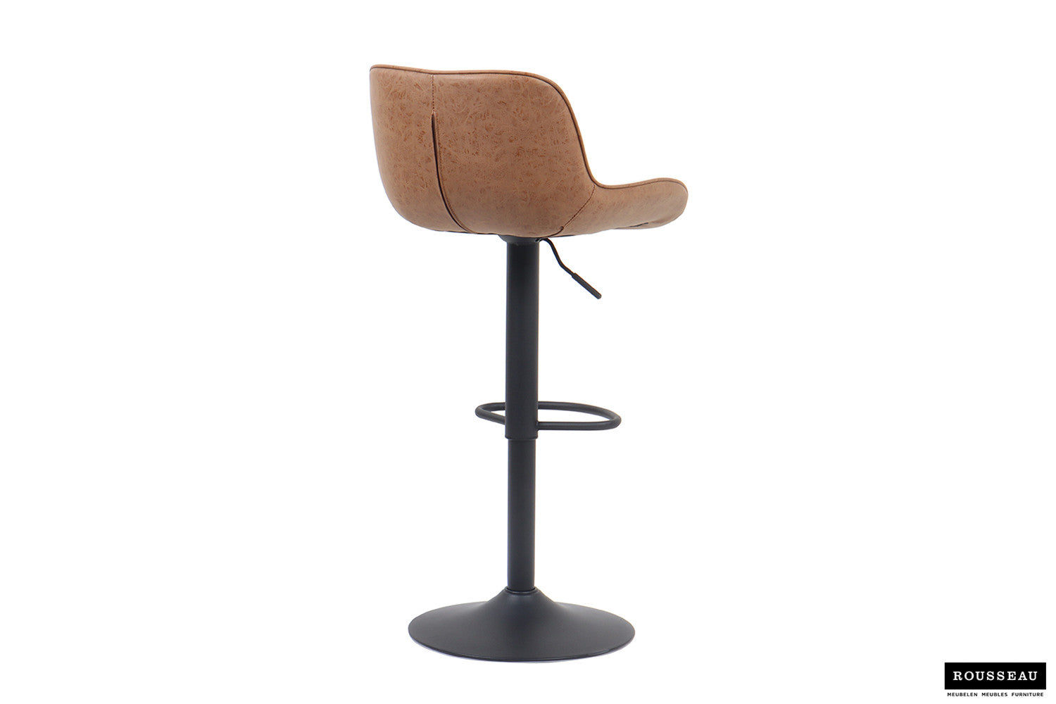 Bar stool 'Fenna' PU Cognac