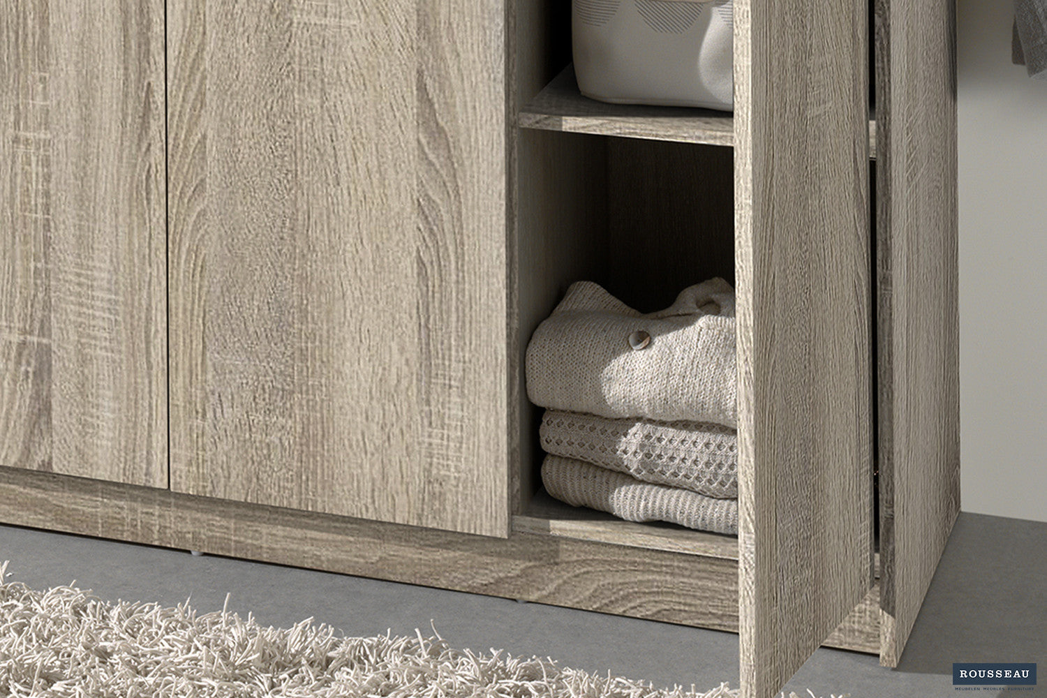 Wardrobe 'Ray' 3 doors Sonoma