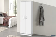 Storage cabinet 'Ray' 2 doors and 4 shelves White