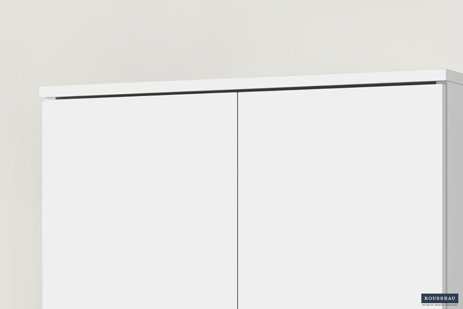 Storage cabinet 'Ray' 2 doors and 4 shelves White