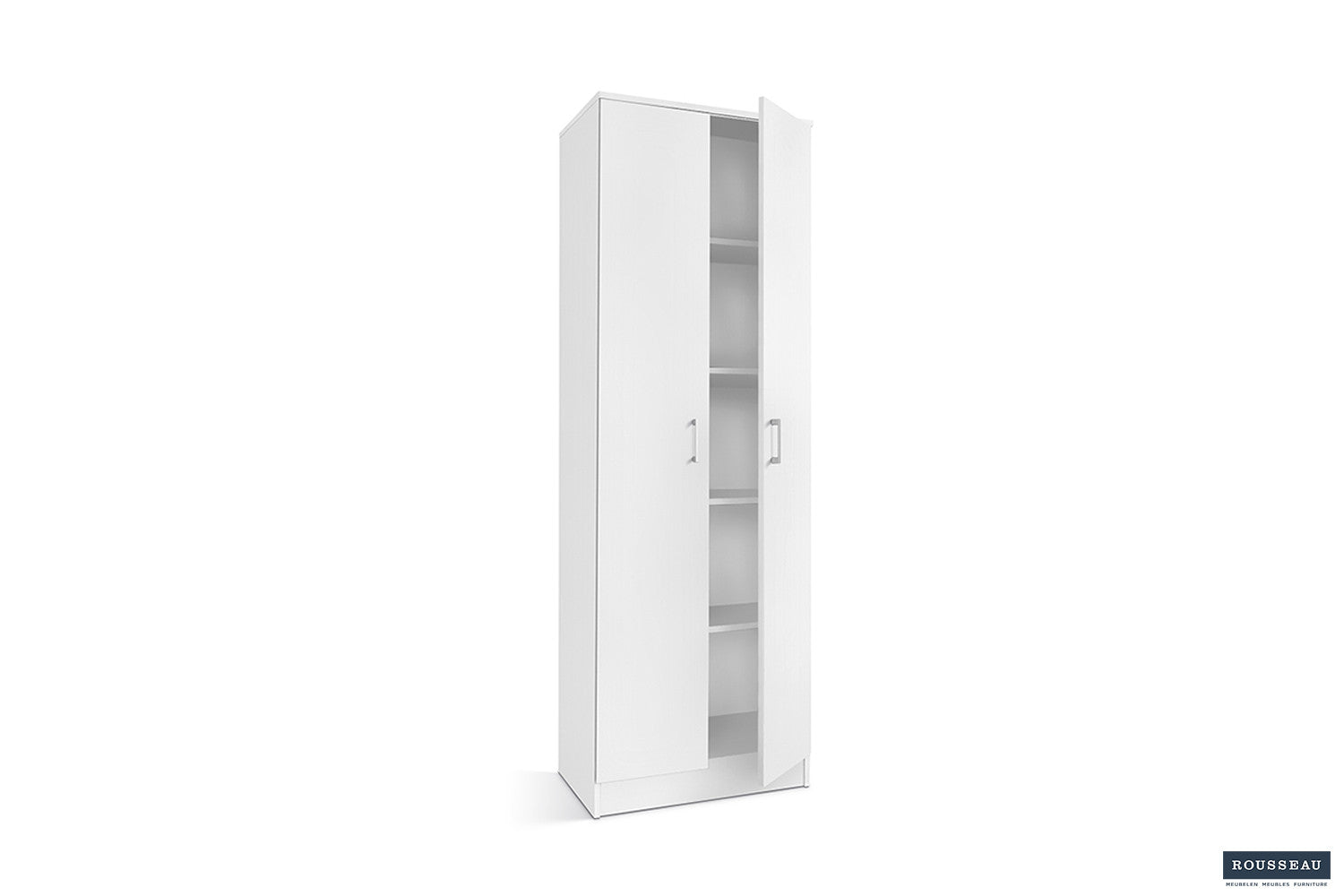 Storage cabinet 'Ray' 2 doors and 4 shelves White