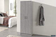 Storage cabinet 'Ray' 2 doors and 4 shelves Gray oak
