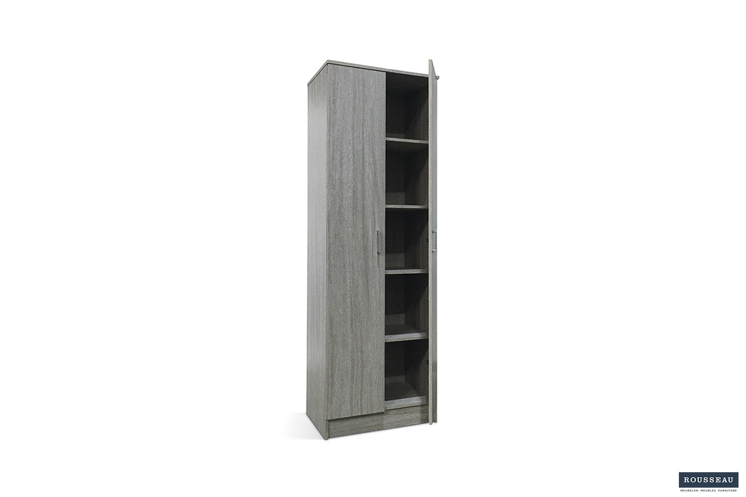 Storage cabinet 'Ray' 2 doors and 4 shelves Gray oak