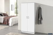 Storage cabinet 'Ray' 2 doors and 4 shelves White