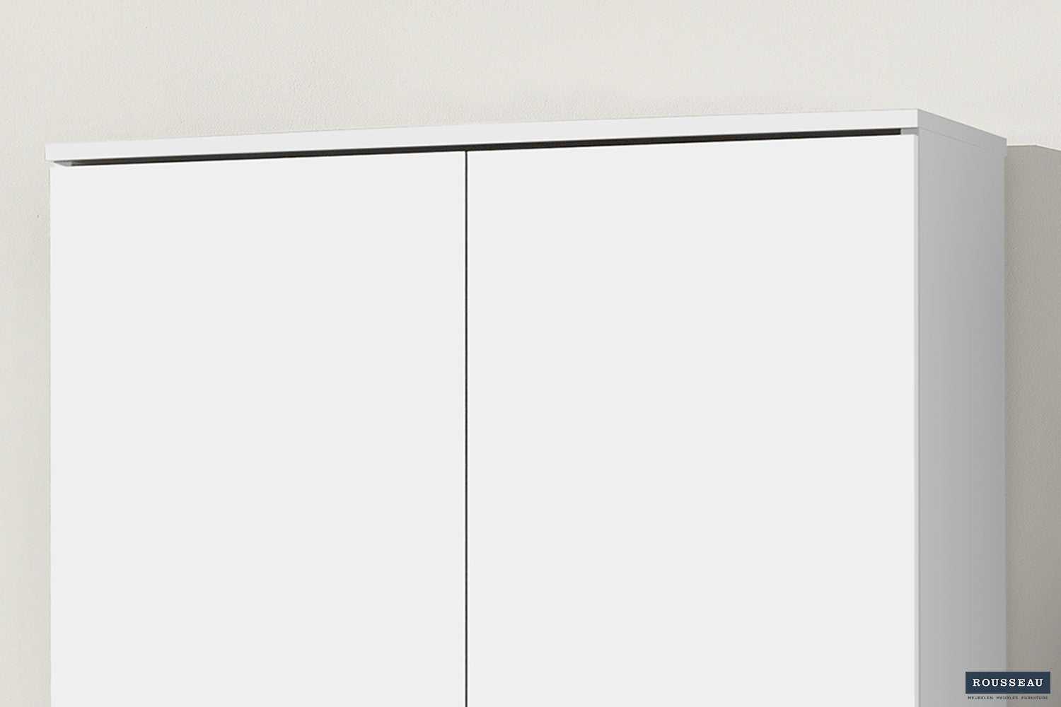 Storage cabinet 'Ray' 2 doors and 4 shelves White