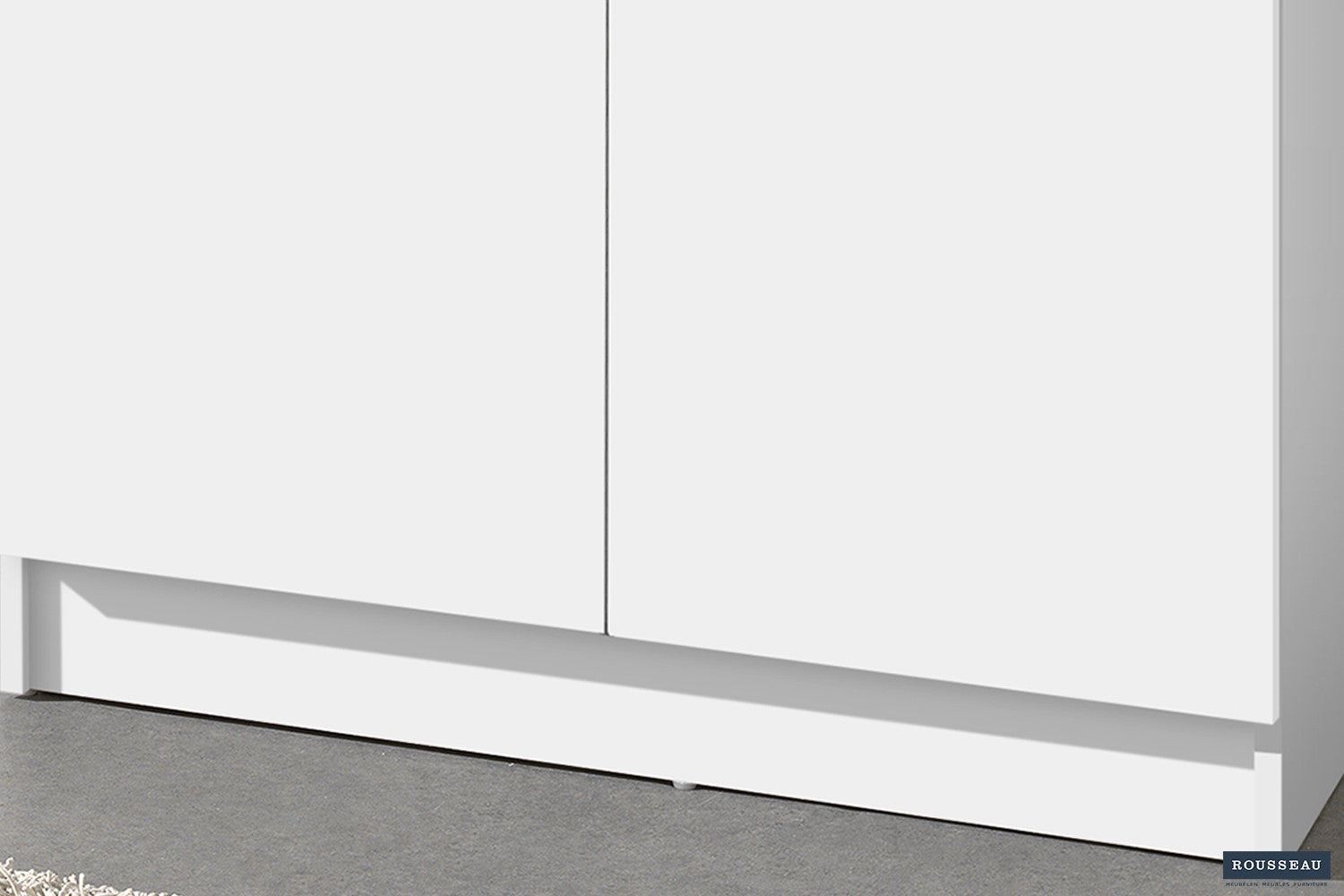 Storage cabinet 'Ray' 2 doors and 4 shelves White