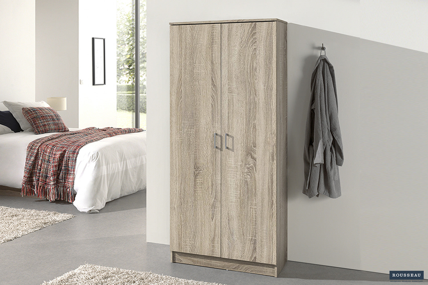 Storage cabinet 'Ray' 2 doors and 4 shelves Sonoma