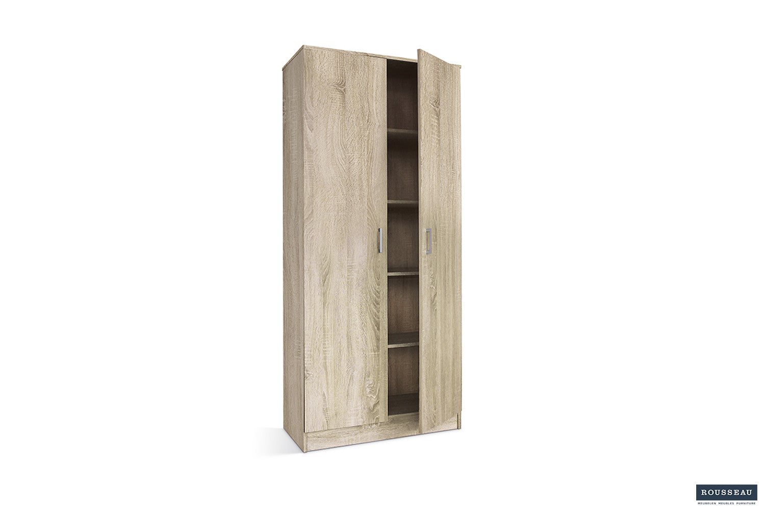 Storage cabinet 'Ray' 2 doors and 4 shelves Sonoma
