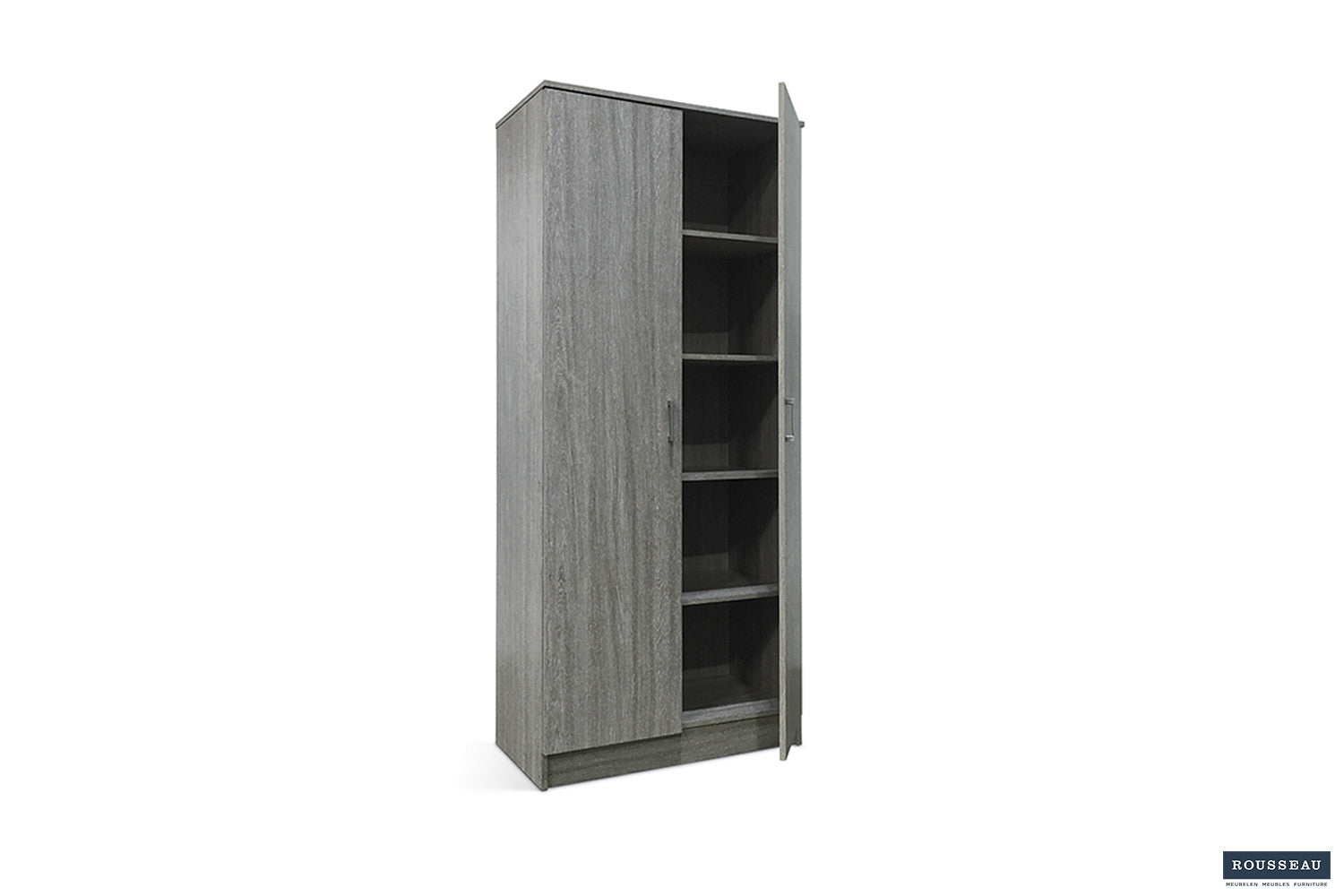 Storage cabinet 'Ray' 2 doors and 4 shelves Gray oak