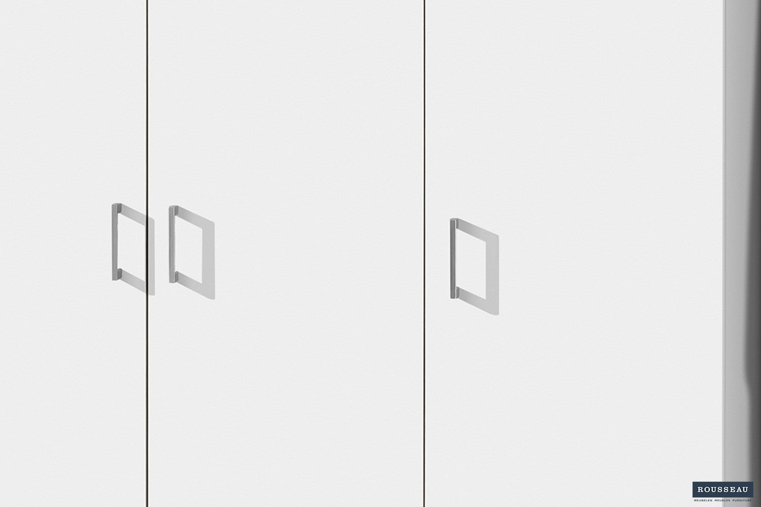 Storage cabinet 'Ray' 3 doors and 4 shelves White