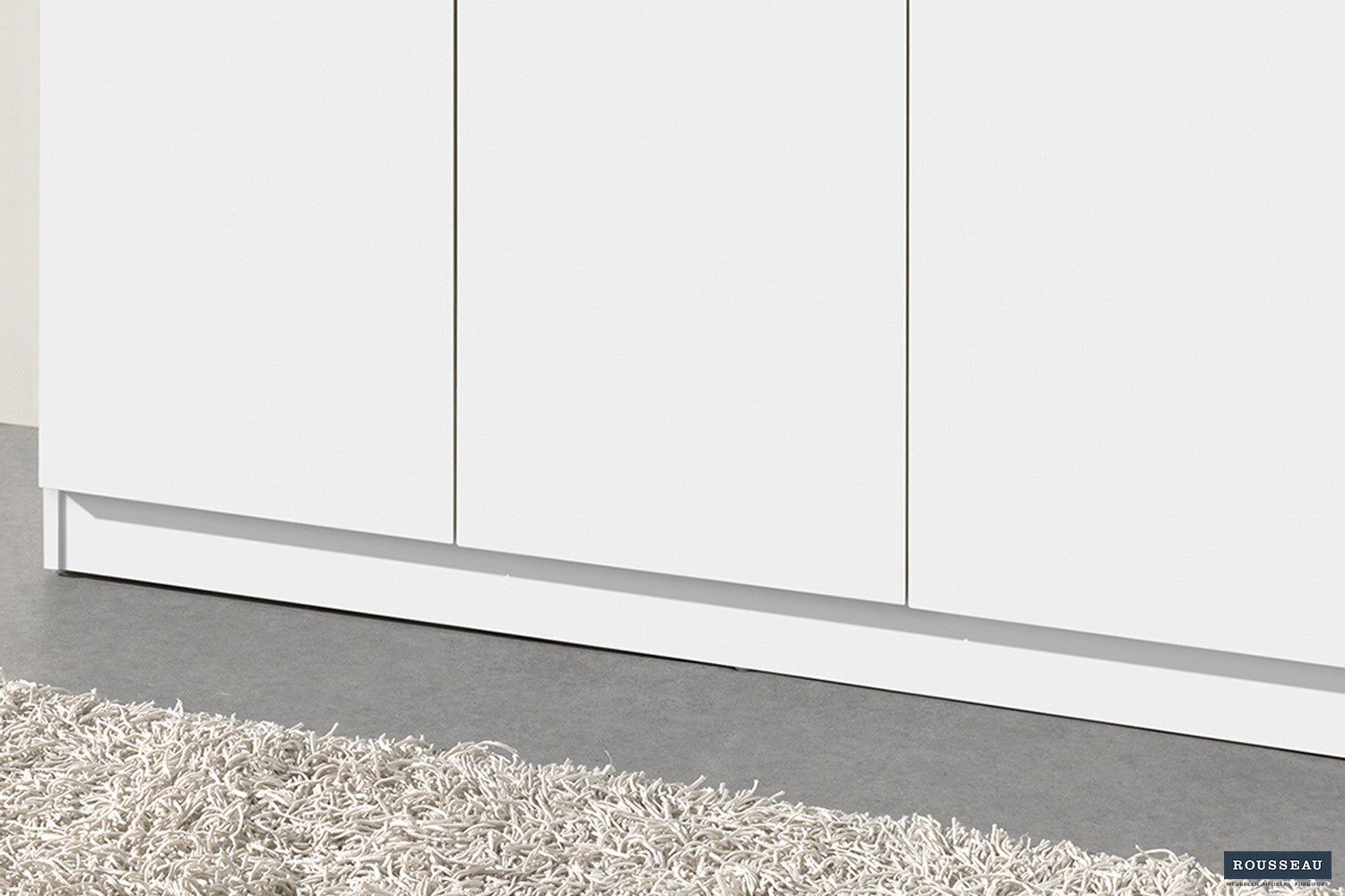 Storage cabinet 'Ray' 3 doors and 4 shelves White