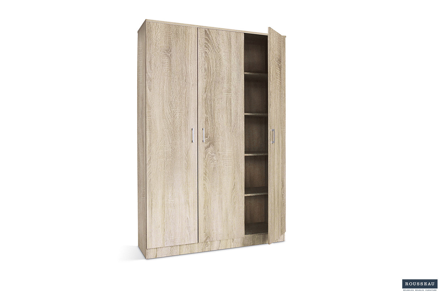 Storage cabinet 'Ray' 3 doors and 4 shelves Sonoma