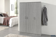 Storage cabinet 'Ray' 3 doors and 4 shelves Gray oak