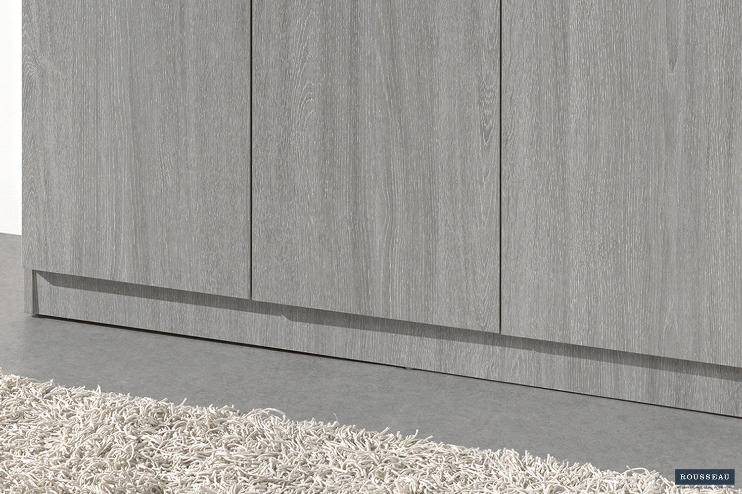 Storage cabinet 'Ray' 3 doors and 4 shelves Gray oak