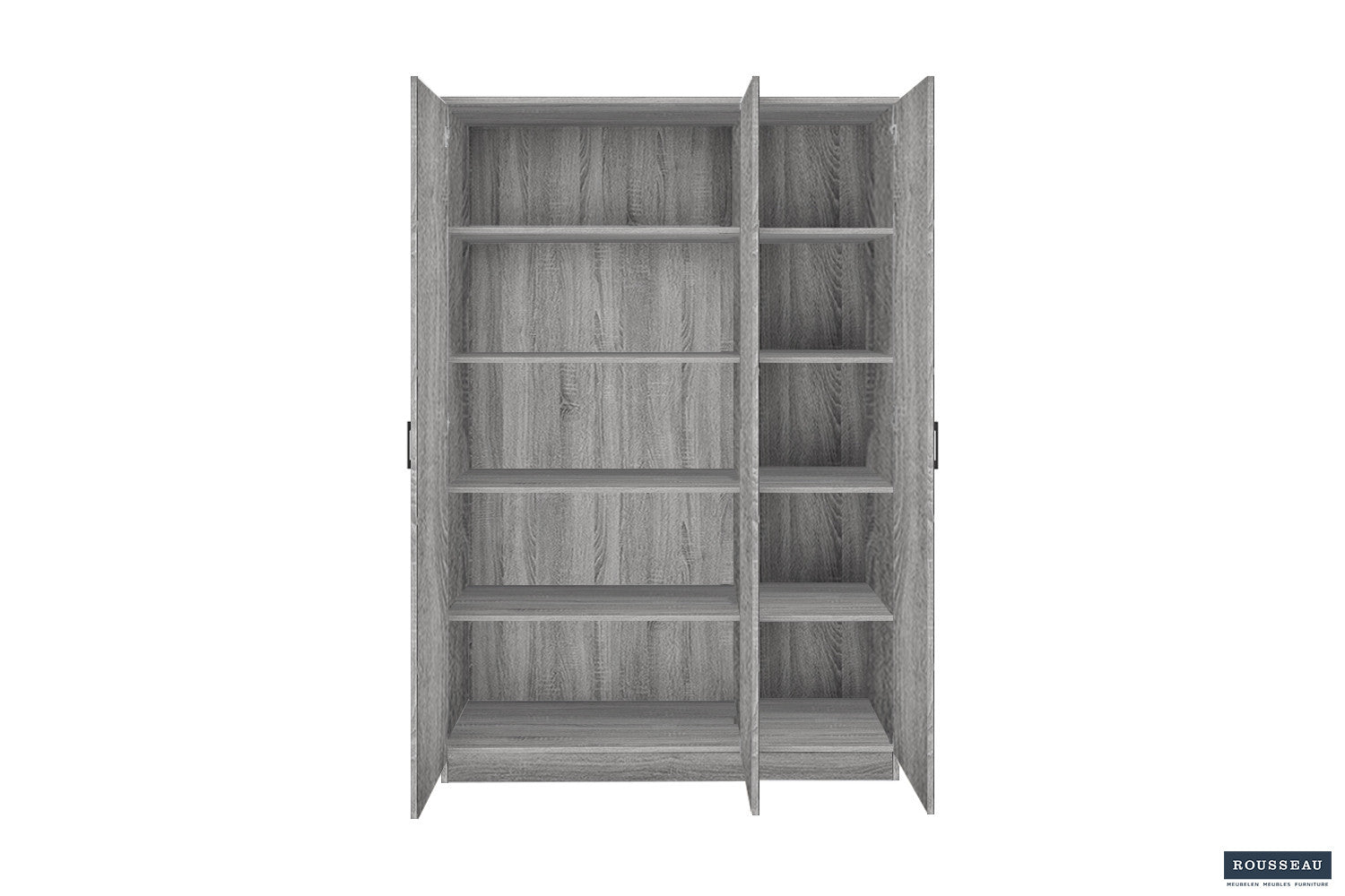 Storage cabinet 'Ray' 3 doors and 4 shelves Gray oak