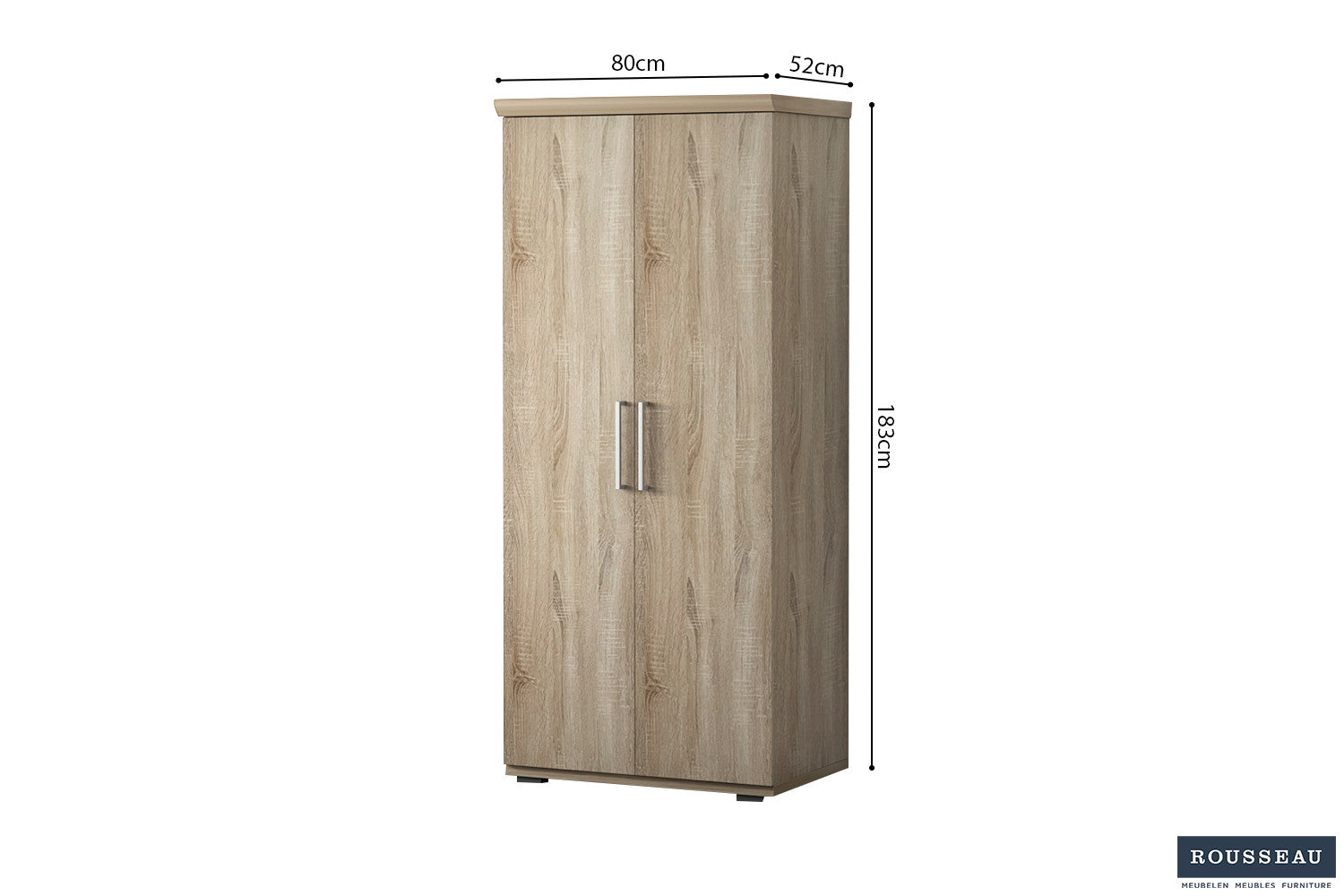 Wardrobe 'Mike' 2 doors Sonoma