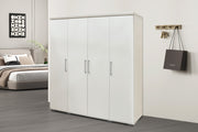 Wardrobe 'Mike' 4 doors White