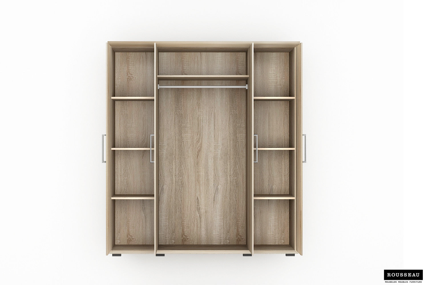 Wardrobe 'Mike' 4 doors Sonoma