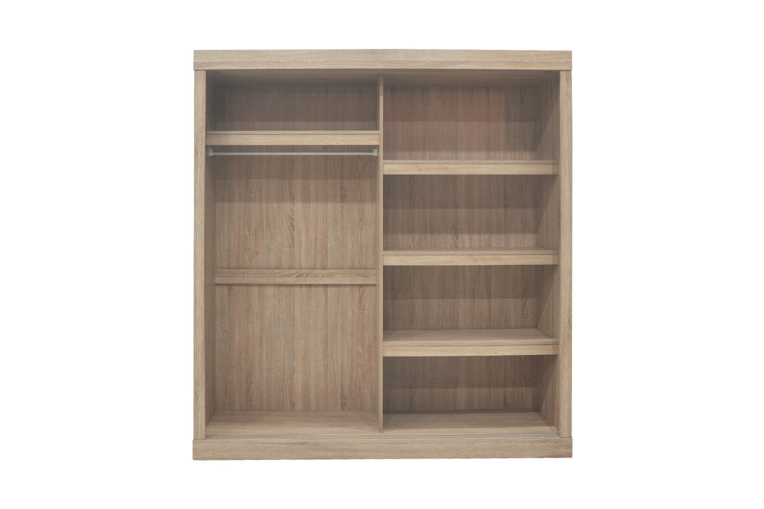 Wardrobe 'Mike' 2 sliding doors, 1 mirrored door Sonoma