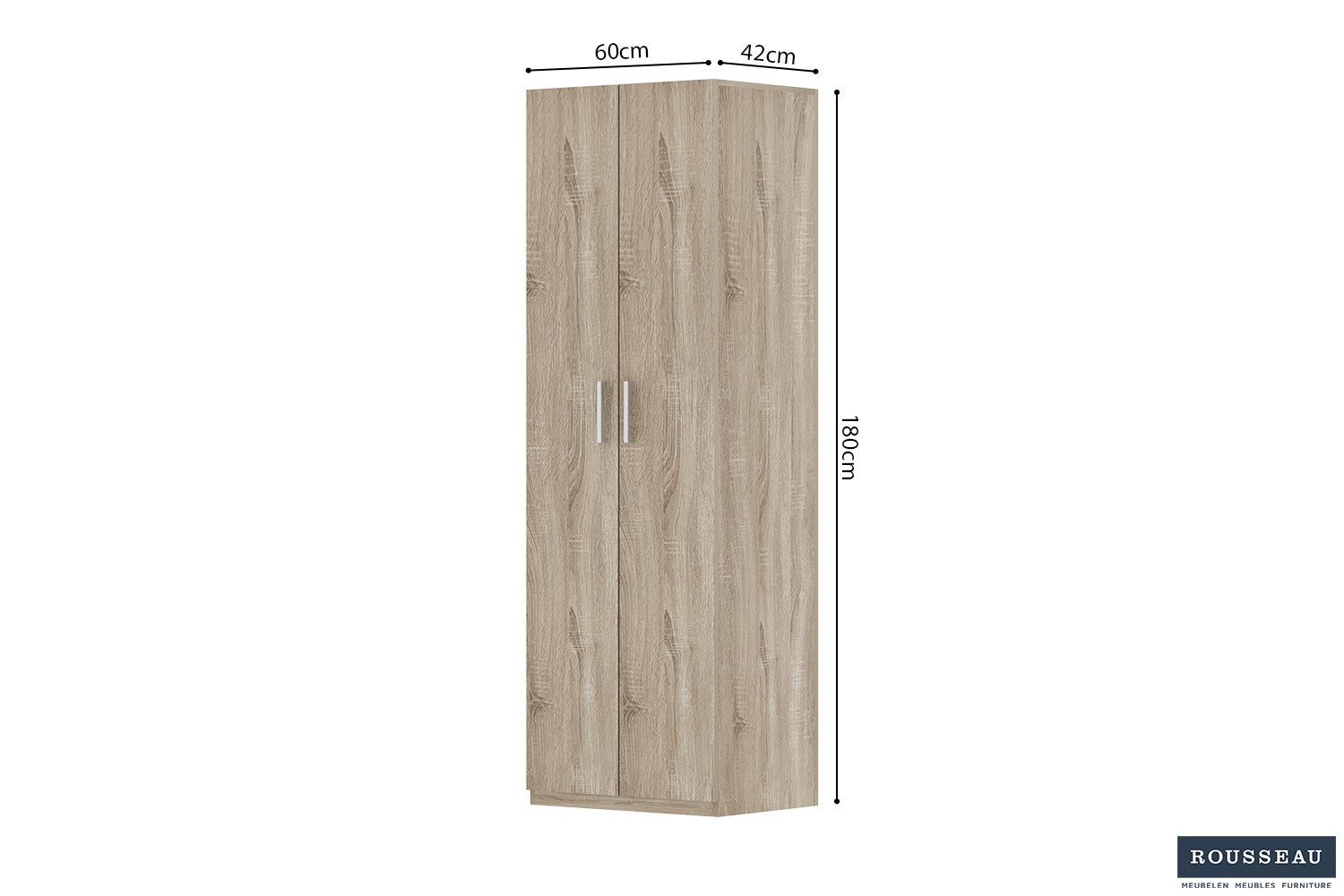 Storage cabinet 'Mike' 60 cm 2 doors Sonoma