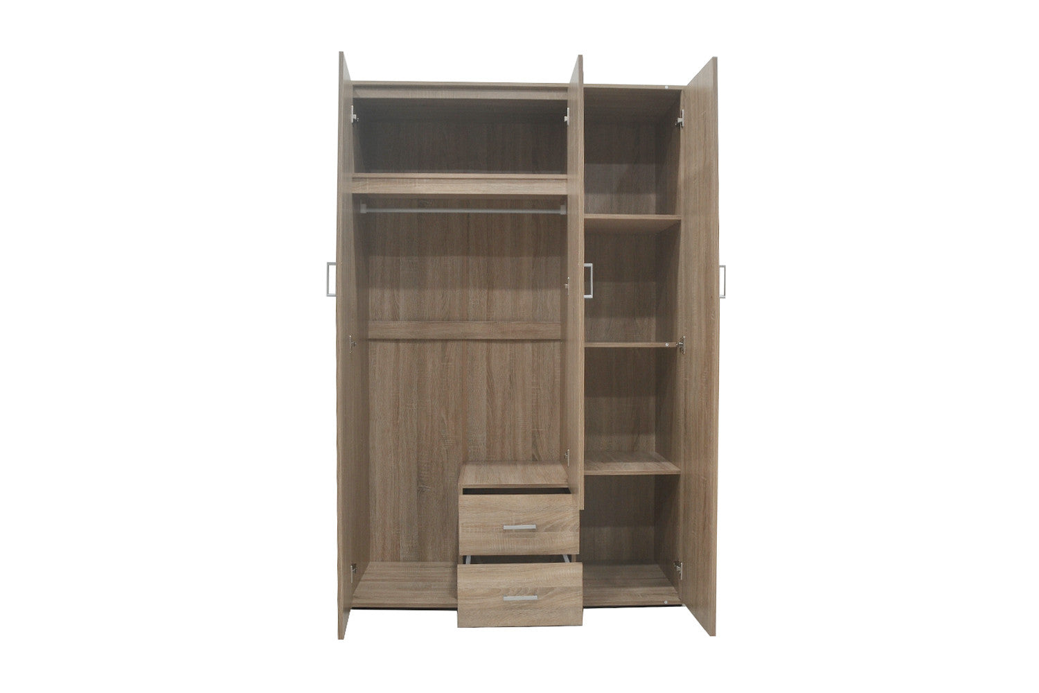 Wardrobe 'Marc' 3 doors with mirror Sonoma