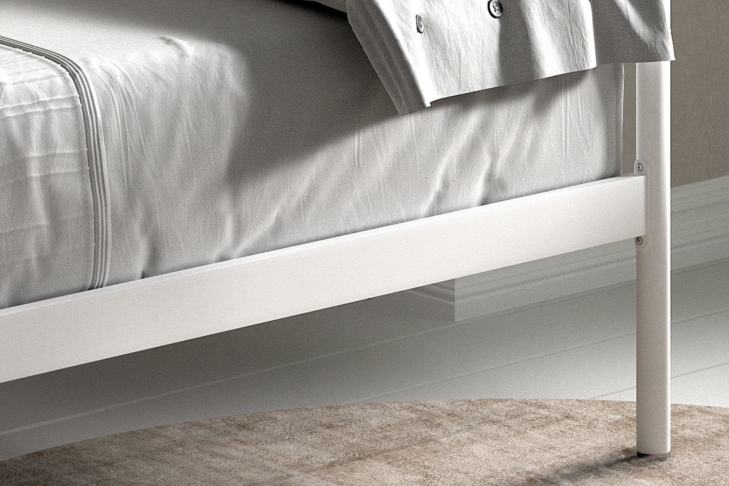 Bed 'Sablo' 90x200 with slatted base White