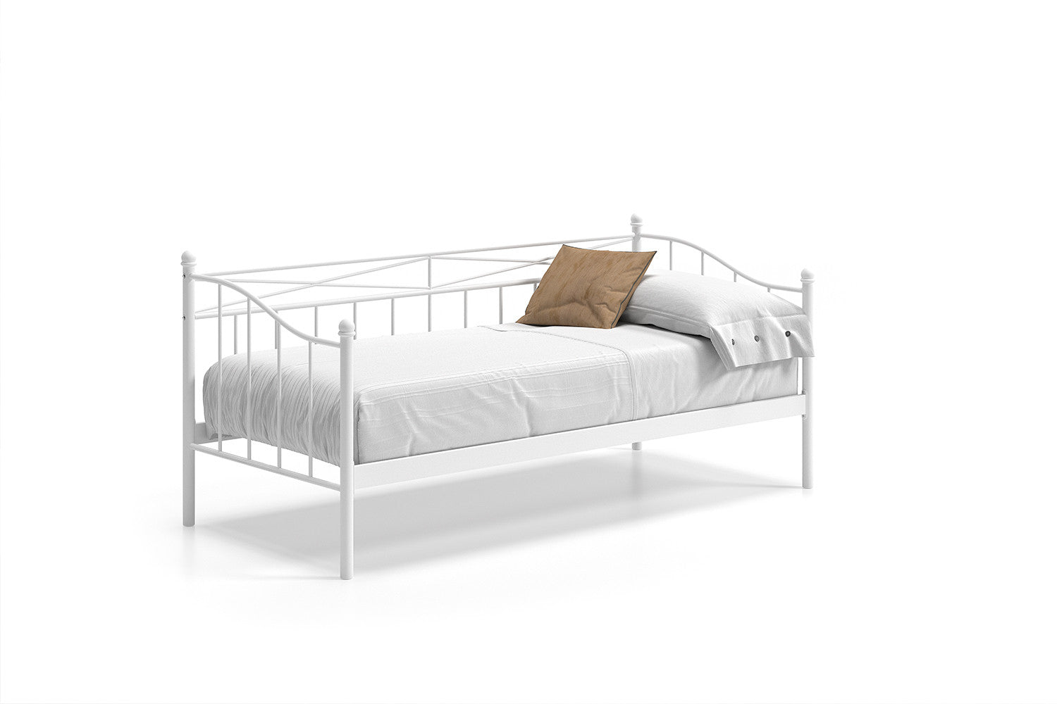 Bed 'Sablo' 90x200 with slatted base White