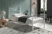 Bed 'Sacha' 90x200 with slatted base White