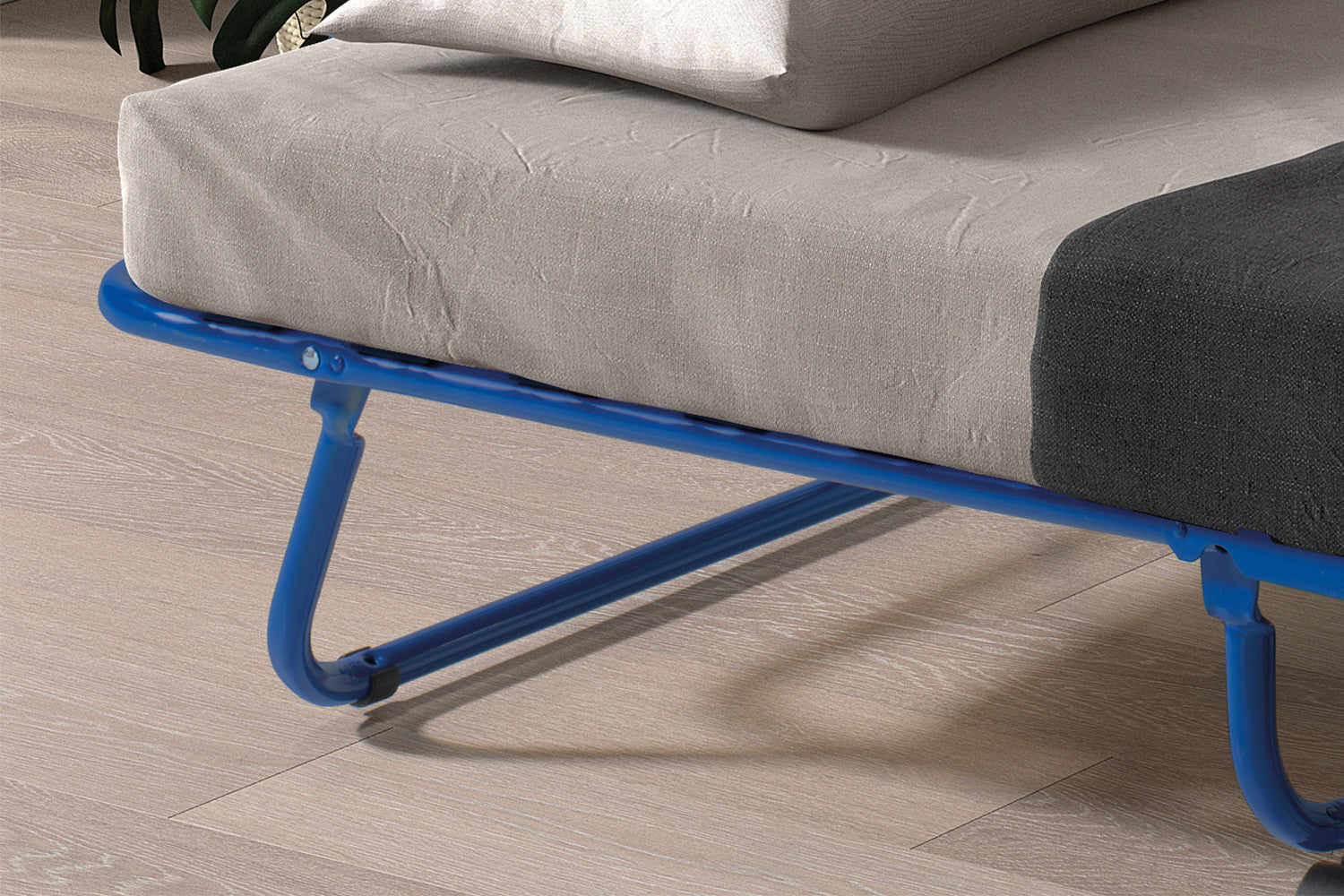 Folding bed 'Safari' 80x190 cm Metal Blue