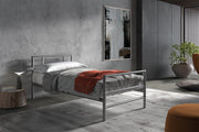 Bed 'Sandro' 90x200 with slatted base Gray