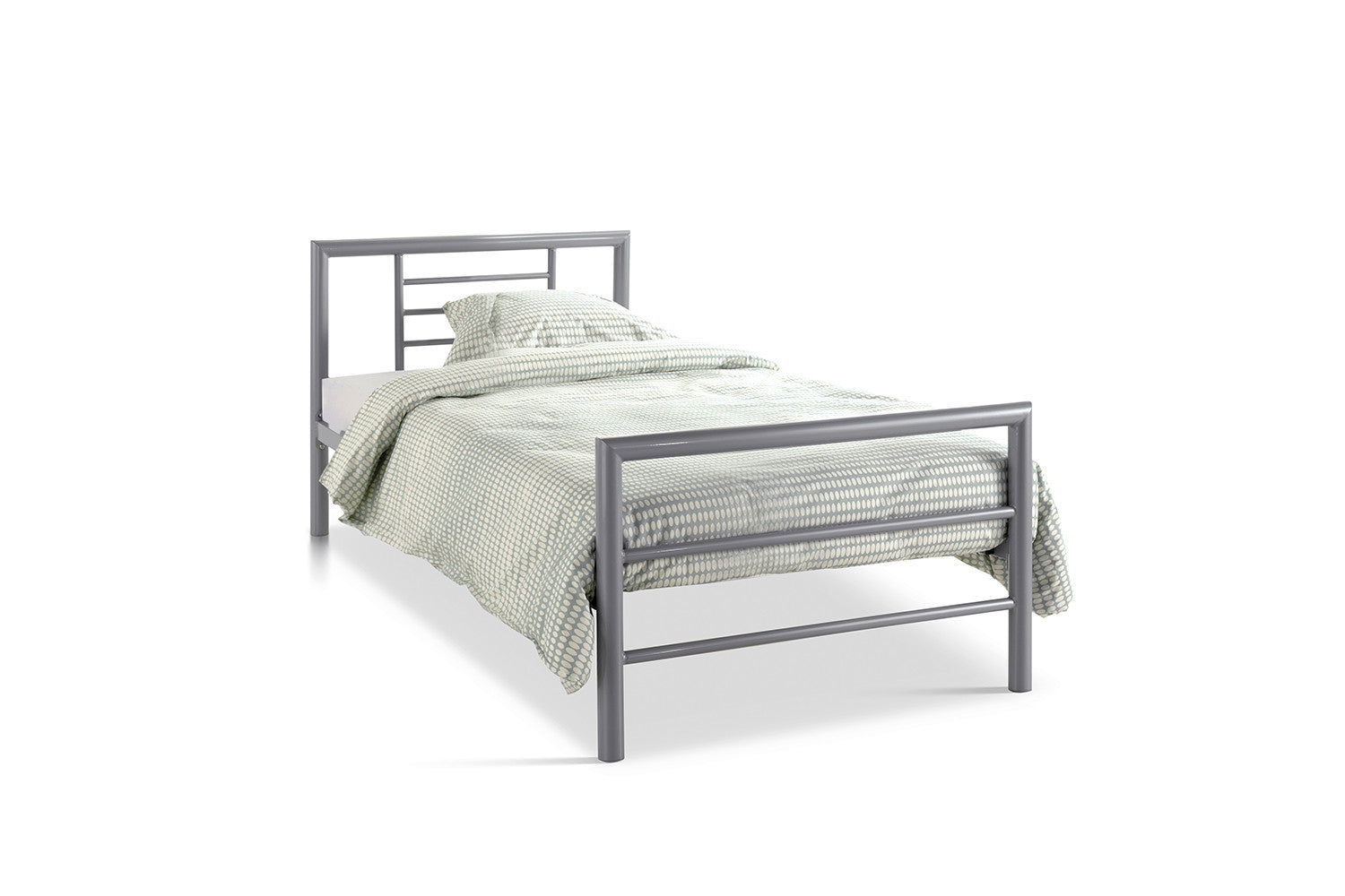 Bed 'Sandro' 90x200 with slatted base Gray