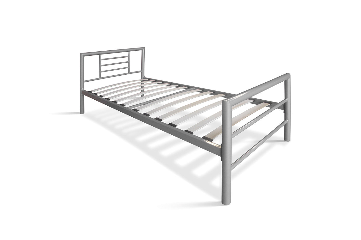 Bed 'Sandro' 90x200 with slatted base Gray