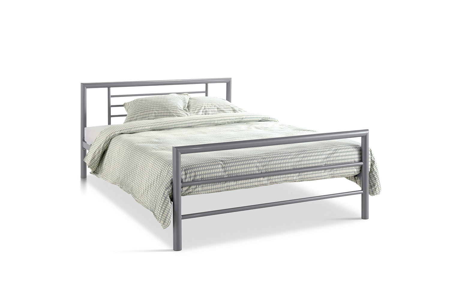 Bed 'Sandro' 140x200 with slatted base Gray
