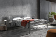 Bed 'Sandro' 160x200 with slatted base Gray