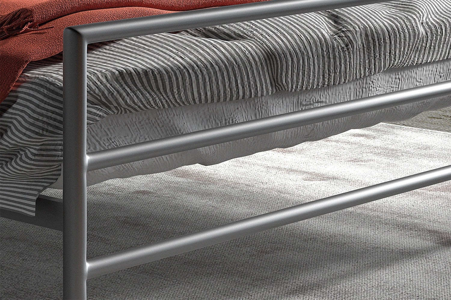Bed 'Sandro' 160x200 with slatted base Gray