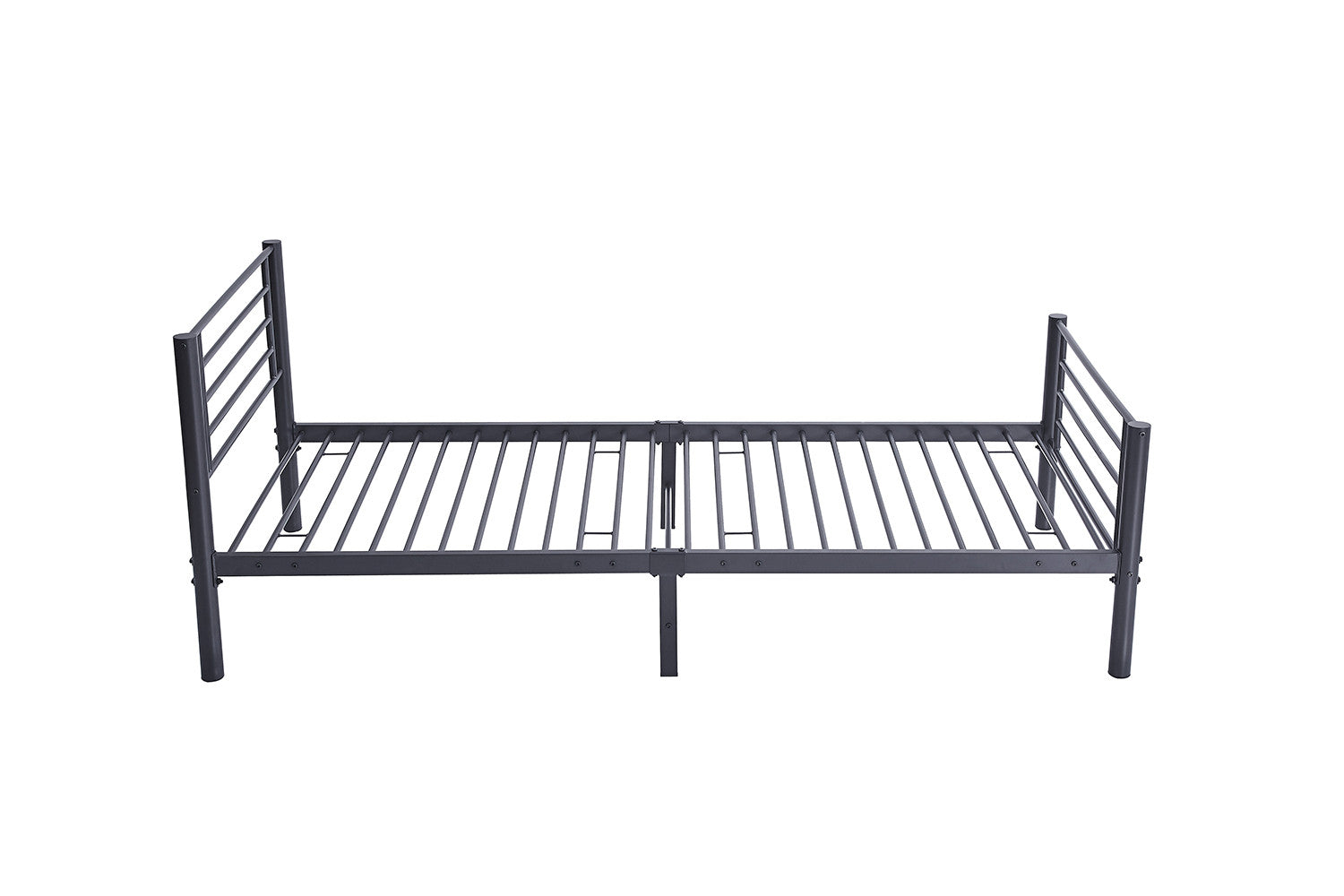 Bed 'Sammy' 90x200 Metal Dark Gray