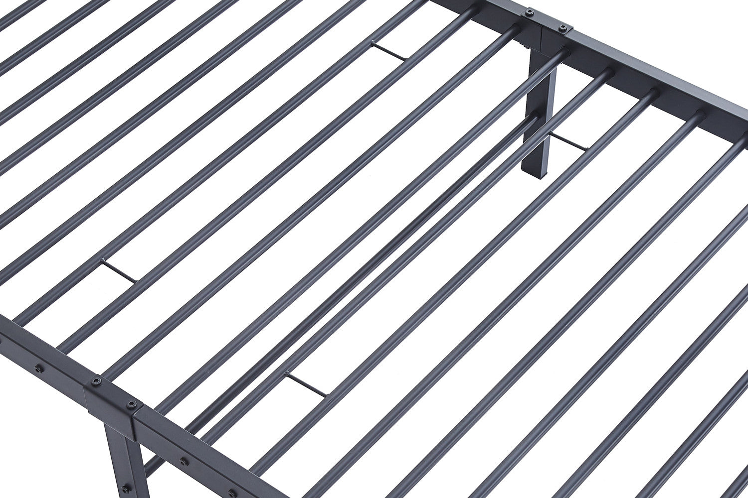 Bed 'Sammy' 90x200 Metal Dark Gray