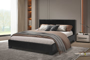 Bed 'Roma' 160x200 with slatted base PU Black